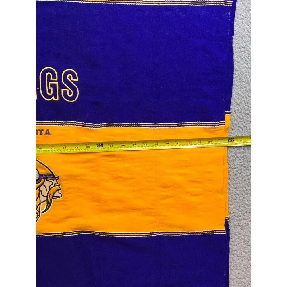 Minnesota Vikings NFL‎ Embroidered Logo Pullover Blanket Poncho Purple Yellow